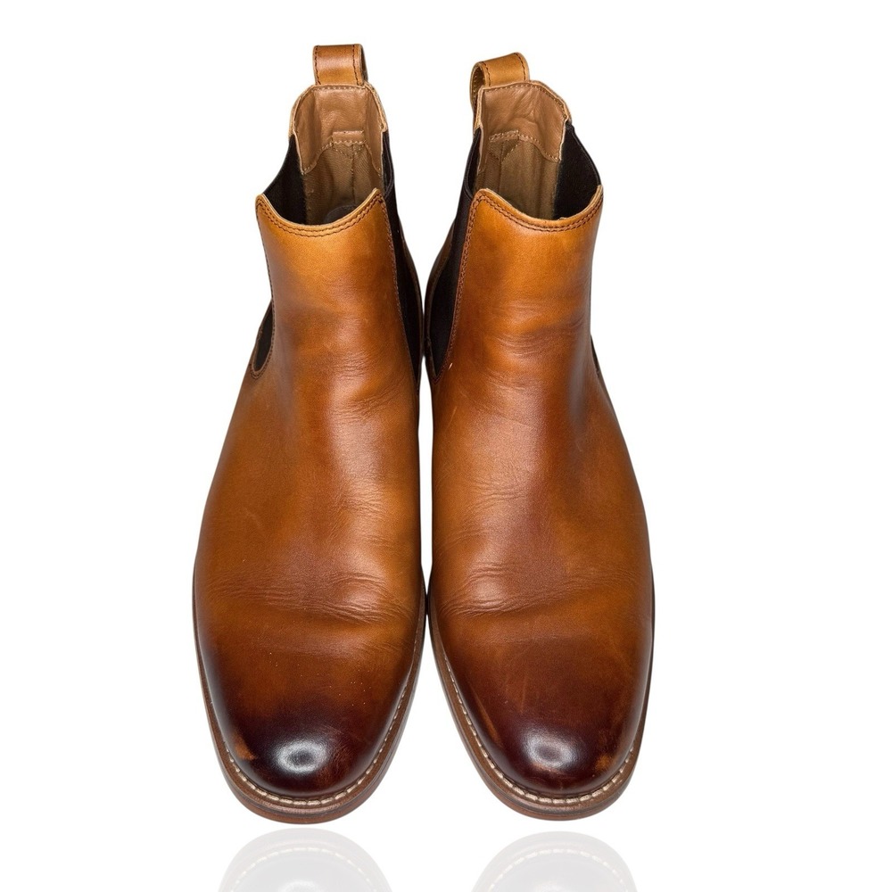 G.H. Bass & Co Men's 9.5 Ombré Leather Ankle Broker‎ Boots Made In USA Pull On